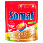 Tabletki do mycia naczyń w zmywarkach Lemon & Lime 36 szt. Gold SOMAT 691g