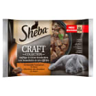 Pokarm dla Kotów   Smaki Mięsne w Sosie (4 saszetki) CRAFT COLLECTION SHEBA 340g