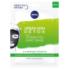 10 minutowa maska w płachcie 28 ml Urban Skin Detoks NIVEA 1.000szt