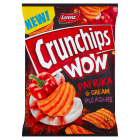 Grubo krojone chipsy ziemniaczane o smaku kremowej papryki Wow CRUNCHIPS 110g
