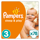 Pieluchy Rozmiar 3 Midi (4 9kg) 78 szt Sleep&Play PAMPERS 1.000szt