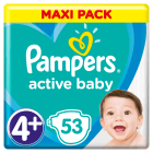 Pieluchy Rozmiar 4+ (10 15kg) 53 szt Active Baby PAMPERS 1.000szt
