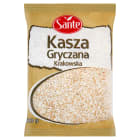 Kasza gryczana krakowska – Sante. Wytwarzana z gryki. Zawiera dużo białka i błonnika.