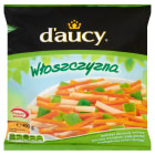 Włoszczyzna mrożona paski Daucy to baza do szybkiego przyrządzenia sałatek.