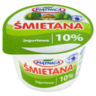 Śmietana 10% - PIĄTNICA. Naturalny produkt, bez zawartości konserwantów.