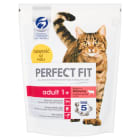 Pokarm Suchy Pełnoporcjowy dla Dorosłych Kotów   Bogaty w Wołow. ADULT 1+ PERFECT FIT 750g