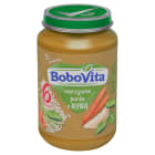 Obiadek Warzywne puree z rybą Bobovita, idealny dla najmłodszych dzięki wartościowemu składowi.