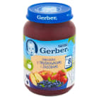 Gerber Deserek Jabłka z truskawkami i jagodami po 8 miesiącu - deserek bogaty w witaminy i minerały.