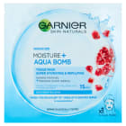 Garnier - maska kompres Moisture + Aqua Bomb zaprojektowano do silnego nawilżania.