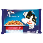 Karma dla kotów Wybór mięs w galaretce 4x100g Fantastic FELIX® 400g
