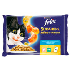 Karma dla kotów z łososiem 4 szt. - Purina Felix zawiera składniki od�żywcze, witaminy i minerały.