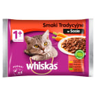 Pokarm dla Kotów   Smaki Tradycyjne w Sosie (4 saszetki) 1+ WHISKAS 400g