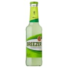 Napój alkoholowy limonkowy - Bacardi Breezer. Słodki, gazowany drink o 4% zawartości alkoholu.