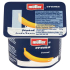Muller - Jogurt kremowo - owocowy bananowy. Wyrazisty w smaku jogurt o kremowej konsystencji.