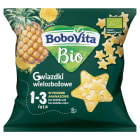 Chrupki gwiazdki wielozbożowe   wybornie ananasowe po 1 roku BIO BOBOVITA 20g