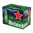 Piwo w butelce-Heineken. Sprzedawane na całym świecie.