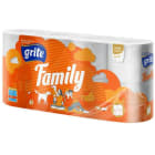 Papier toaletowy 8 rolek Family GRITE 1.000szt