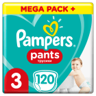 Pieluchomajtki Mega Pack Rozmiar 3 (6 11kg) 120 szt PAMPERS 1.000szt