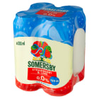 STRAWBERRY LIME Napój piwny bezalkoholowy o smaku truskawki i limonki 4x500 ml (puszka) SOMERSBY 2.00l