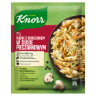 KNORR FIX Rurki z kurczakiem w sosie pieczarkowym 33g. Szybki pomysł na rodzinny obiad.