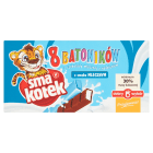 Batoniki z czekolady mlecznej z nadzieniem o smaku mlecznym SMAKOTEK 100g