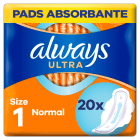 Podpaski Ultra Normal Plus Always dzięki 4 skrzydełkom teraz jeszcze bezpieczniejsze.