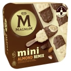 Lody migdałowo waniliowe na patyku z polewą i migdałami ALMOND REMIX 6 szt. Mini MAGNUM 330ml