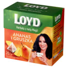 Herbata owocowa ananas - gruszka 20 torebek - Loyd Tea. Intensywny i niepowtarzalny smak owoców.