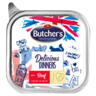 Karma dla kotów kawałki w sosie z wołowiną Delicious Dinners BUTCHER'S 100g