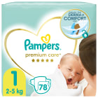 Pampers Premium Care, Rozmiar 1, 78 pieluszki, 2kg-5kg