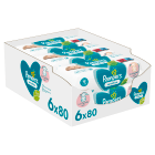 Chusteczki nawilżane dla niemowląt 6x80 szt. Sensitive PAMPERS 1.000szt