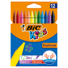 Kredki świecowe Plastidecor 12 kolorów - BIC Kids. Nietoksyczny produkt dla dzieci.