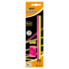 650 HB Ołówek bez gumki Blister 2+1+1szt Evolution Fluo BIC 1.000szt