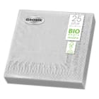 Serwetki stołowe srebrne 33x33 cm 25 szt GROSIK 1.000szt