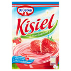 Kisiel truskawkowy z sokiem owocowym - Dr. Oetker. Ten smakołyk zawiera wiele witamin.