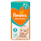 Pieluchy Rozm. 3 - Pampers Sleep&Play zapewniają swobodę oraz uczucie suchości.