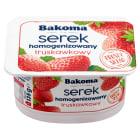 Serek homogenizowany, truskawkowy BAKOMA 135g