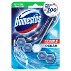 Power 5 Kostka toaletowa Ocean Domestos dzięki 5 cechom dba o świeżość toalety.