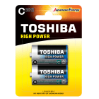 Baterie Alkaliczne C/LR14   Blister 2 szt. High Power TOSHIBA 2.000szt