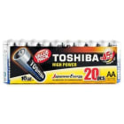 Baterie Alkaliczne AA LR6   Folia 20 szt. High Power TOSHIBA 20.000szt