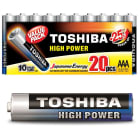 Baterie Alkaliczne AAA LR03   Folia 20 szt. High Power TOSHIBA 20.000szt