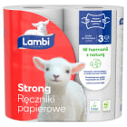 Ręcznik papierowy kuchenny Strong 2 rolki LAMBI 1.000szt