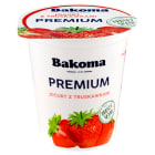 Bakoma - Jogurt truskawkowy 140g. Premium Gold. Największy producent produktów nabiałowych.