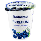 Bakoma Jogurt jagodowy Premium Gold - wyjątkowy jogurt bez substancji słodzących.