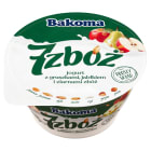 Jogurt z ziarnami zbóż - Bakoma. Pyszny jogurt z owocami i ziarnami zbóż.