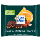 Czekolada deserowa 50% z migdałami i skórką pomarańczy RITTER SPORT 100g
