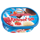 Lody o smaku śmietnowo truskawkowo czekoladowym KORAL 1.00l
