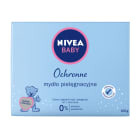 Delikatnie pielęgnujące mydło – Nivea Baby myje, pielęgnuje i nawilża delikatną skórę dziecka.