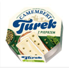 Camembert z zielonym pieprzem - NaTurek. Delikatny i miękki ser z polskiego, krowiego mleka.