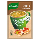 Knorr - Gorący Kubek Żurek z grzankami. Pozwala pozbyć się uczucia głodu.